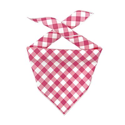 Raspberry Plaid Bandana